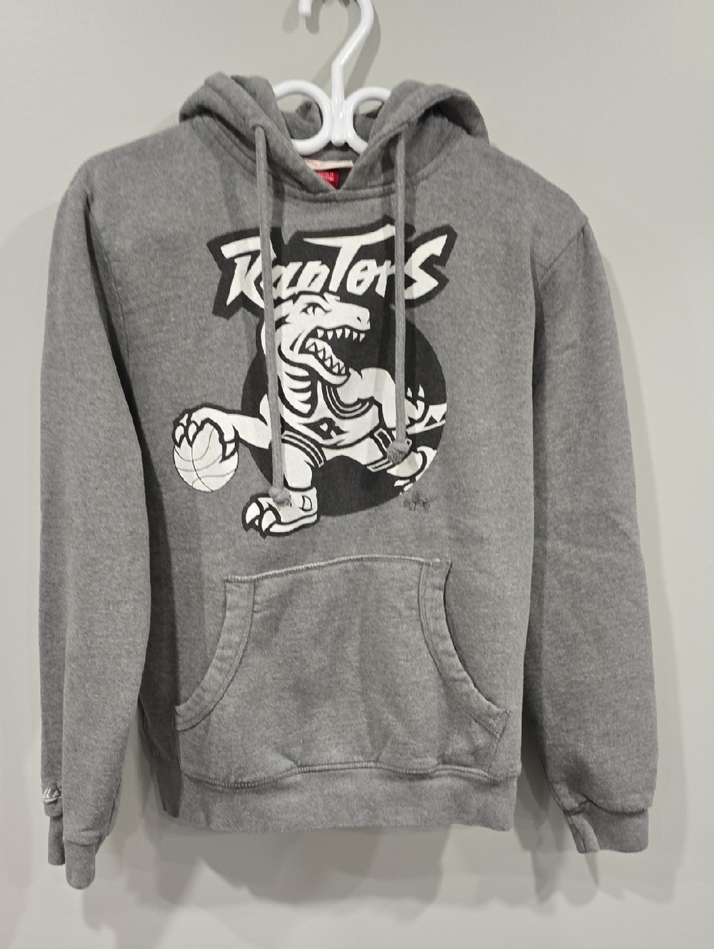 Mitchell & Ness Gray Pullover with Red Tag